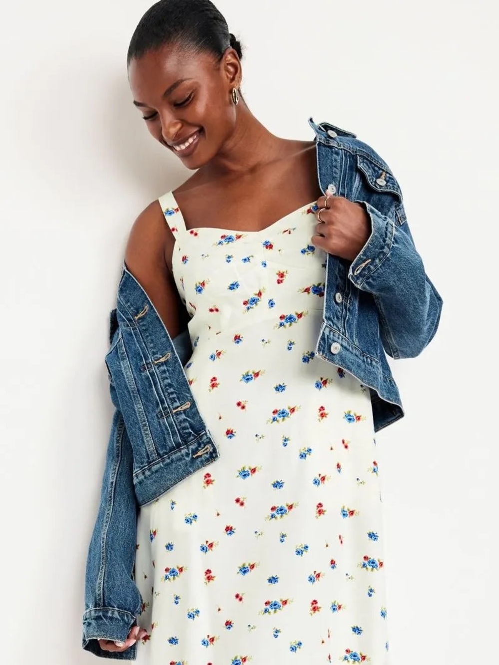 Old Navy Fit & Flare Floral Mini Dress